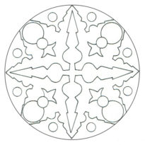 coloriage rond bird bonhomme