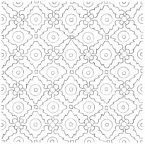 coloriage rond fleur